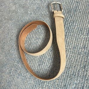 W. Kleinberg suede belt in tan